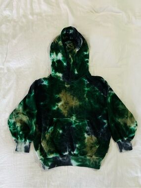 Molo Tie-Dye Green Pullover Hoodie